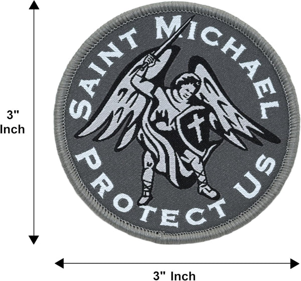 Saint Michael “Protect Us” Military Tactical Patch Set (2-Pack)