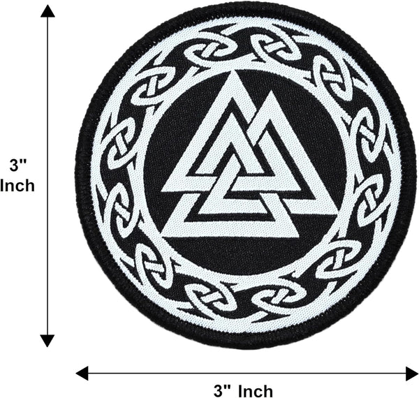 Viking Flags “Bearded Skull & Valknut” Military Tactical Patch Set (2-Pack)