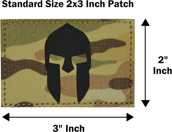 IR Patch Set, 2x3 inch, Reflective Cordura Material (Spartan Helmet Camo)