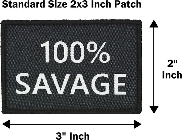 Tactical Black and Brown Flag 2-Pack Patch Set (100% Savage)